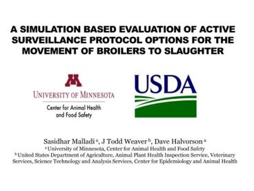 A Simulation Based Evaluation of Active Surveillance Protocol Options for the Movement of Broilers to Slaughter